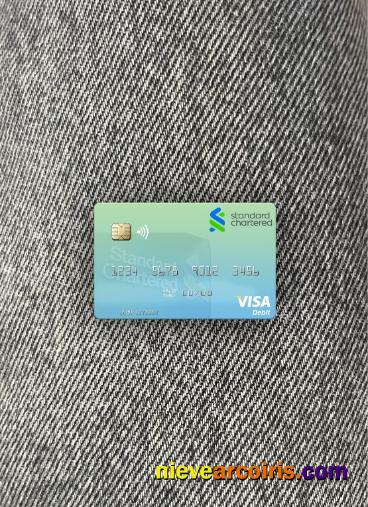 Zimbabwe Standard Chartered visa debit card photolook